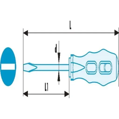 Facom Slotted  Screwdriver, 200 mm Blade, 320 mm Overall - AN8X200SR product image