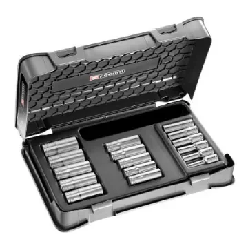 Facom 16-Piece Metric 3/8 in Deep Socket Set, 12 point - J.404 product image