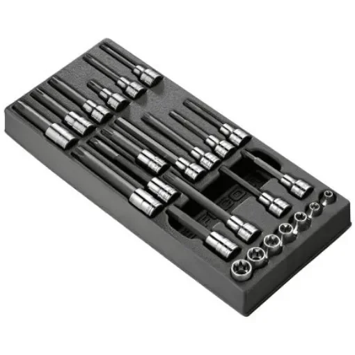 Facom 24-Piece Metric 1/2", 3/8" Bit Socket Set, 6 point - MOD.CHPB product image