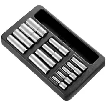 Facom 13-Piece Metric 1/2", 3/8" Deep Socket Set, 6 point - MOD.HLB product image