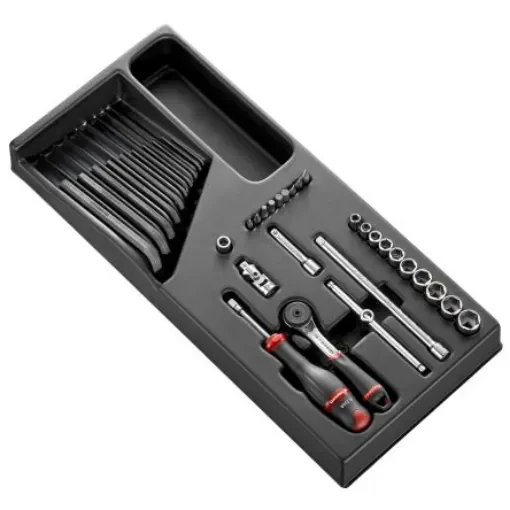 Facom 36 Piece Socket Module Tool Kit with Thermoformed Tray - MOD.R161-26PB product image