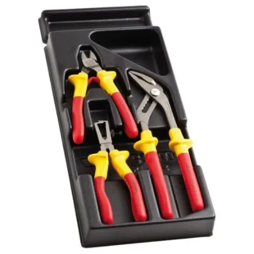 Facom 3-Piece Plier Set, Angled, Straight Tip, VDE/1000V - MOD.VEA0 product image