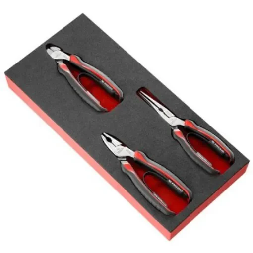 Facom 3-Piece Plier Set, Straight Tip, 160 mm, 185 mm, 200 mm Overall - MODM.CPEA0 product image