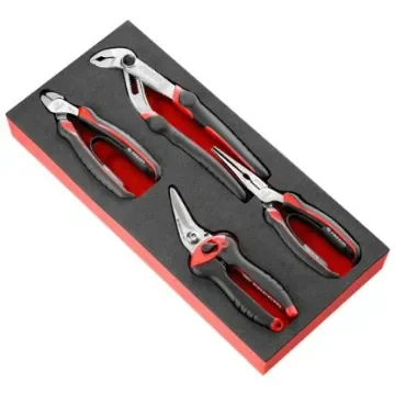 Facom 4-Piece Plier Set, Angled, Straight Tip, 160 mm, 200 mm, 205 mm Overall - MODM.CPEA2 product image