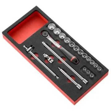 Facom 20-Piece Metric 3/8 in Standard Socket Set with Ratchet, 6 point - MODM.J161-36PB product image