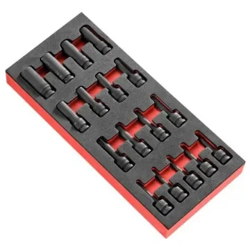 Facom 17-Piece Metric 1/2 in Deep Impact Socket/Standard Impact Socket Set, Torx - MODM.NSXPB product image