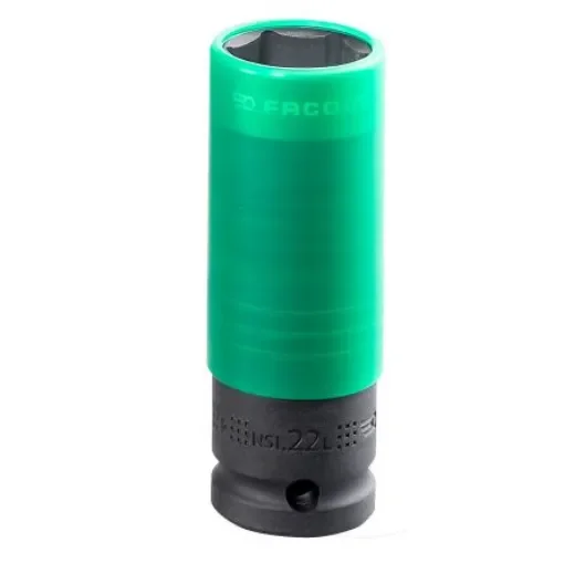 Facom 22mm, 1/2 in Drive Impact Socket, 210 mm length - NSI.22L product image