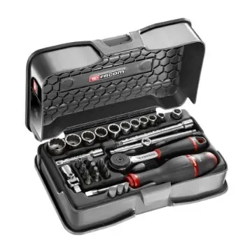 Facom 31-Piece Imperial 1/4 in Standard Socket/Bit Set with Ratchet, 12 point - R.161-4P12U product image