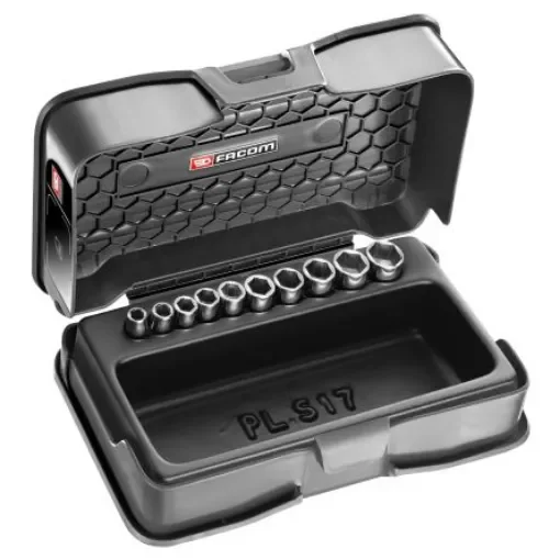 Facom 10-Piece Metric 1/4 in Standard Socket Set, 6 point - R.401 product image