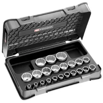 Facom 22-Piece Metric 1/2 in Standard Socket Set , 12 point - S.400B product image