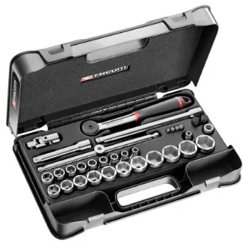 Facom 35-Piece Metric 1/2 in Standard Socket/Bit Set with Ratchet, 6 point - S.447ADP product image