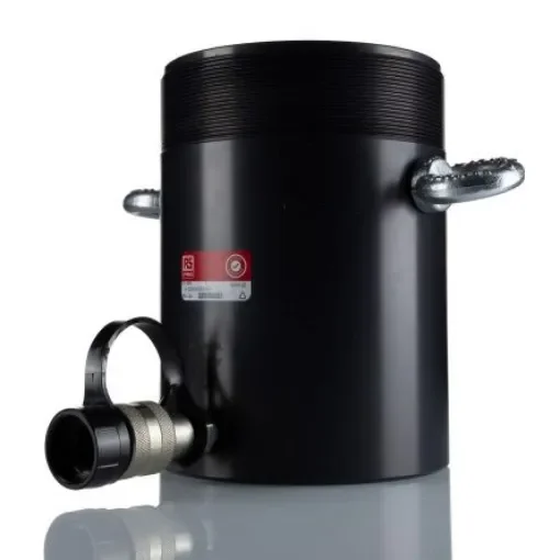 RS PRO Single, Portable Hollow Plunger Hydraulic Cylinders, 60t, 80mm stroke - 2358229 product image