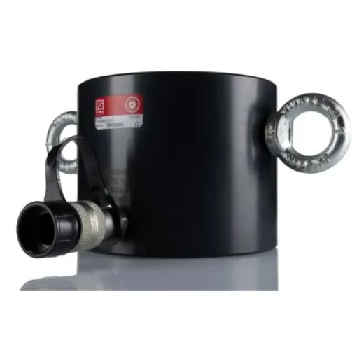 RS PRO Single, Portable Low Height Hydraulic Cylinder, 100t, 60mm stroke - 2358248 product image