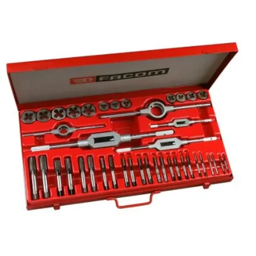 Facom 41-Piece HSS Tap & Die Set, M3 - M18 Taps, M3 - M18 Dies - 221.227SJ2 product image