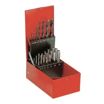 Facom Tap & Drill Set, M3, M4, M5, M6, M8, M10, M12 Thread, Metric Standard - 227.J2A product image