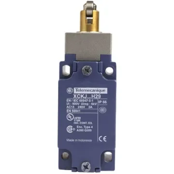 Telemecanique Sensors OsiSense XC Series Plunger Limit Switch, NO/NC, IP66, SPDT, Zinc Alloy Housing, 240V ac Max, 10A - XCKJ167H29 product image