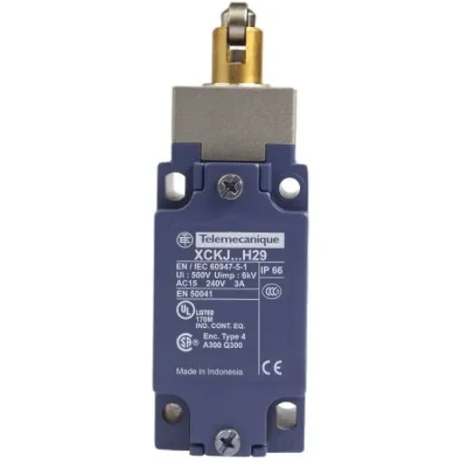 Telemecanique Sensors OsiSense XC Series Plunger Limit Switch, NO/NC, IP66, SPDT, Zinc Alloy Housing, 240V ac Max, 10A - XCKJ167H29 product image