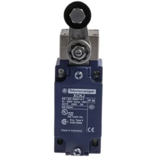 Telemecanique Sensors OsiSense XC Series Lever Limit Switch, NO/NC, IP66, SPDT, Metal Housing, 600V ac Max, 10A Max - XCKJ10511 product image