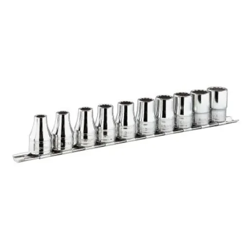 Facom 10-Piece Metric 3/8 in Standard Socket Set, 12 point - J.40E product image
