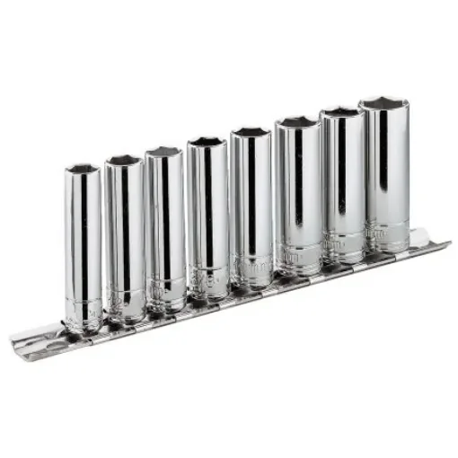 Facom 10-Piece Metric 3/8 in Standard Socket Set, 12 point - JL.40E product image