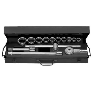 Facom 14-Piece Metric 3/4 in Standard Socket Set with Ratchet, 12 point - K.420N product image