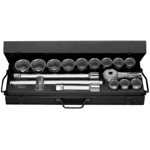Facom 14-Piece Metric 3/4 in Standard Socket Set with Ratchet, 6 point - K.433E product image