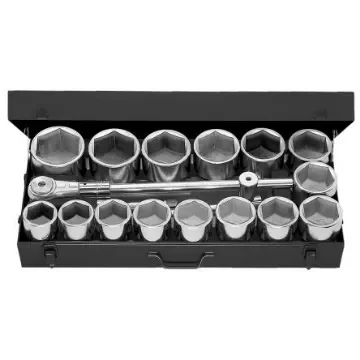 Facom 19-Piece Metric 1 in Standard Socket Set with Ratchet, 6 point - M.441E product image