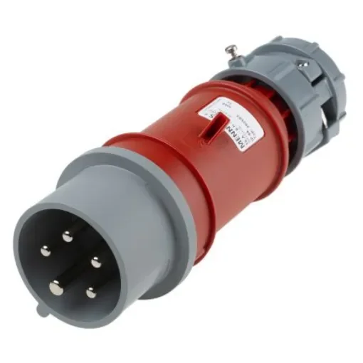 MENNEKES, PowerTOP IP44 Red Cable Mount 3P + N + E Industrial Power Plug, Rated At 16A, 400 V - 3935 product image