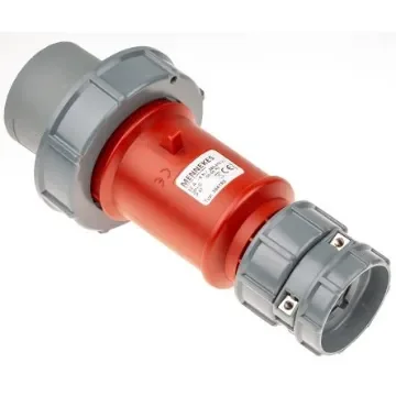 MENNEKES, PowerTOP IP67 Red Cable Mount 4P Industrial Power Plug, Rated At 32A, 400 V - 3841RS product image