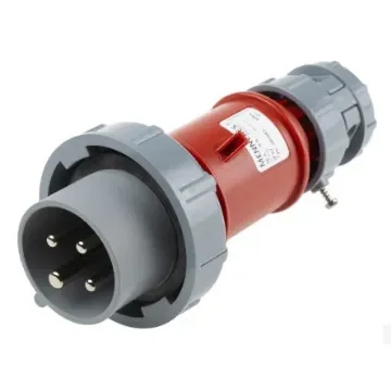 MENNEKES, PowerTOP IP67 Red Cable Mount 4P Industrial Power Plug, Rated At 16A, 400 V - 3809RS product image