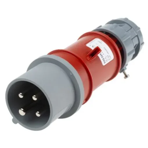 MENNEKES, PowerTOP IP44 Red Cable Mount 4P Industrial Power Plug, Rated At 16A, 400 V - 3926RS product image