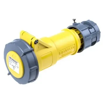 MENNEKES, PowerTOP IP67 Yellow Cable Mount 3P Industrial Power Socket, Rated At 16A, 110 V - 3859RS product image