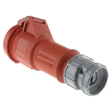 MENNEKES, PowerTOP IP44 Red Cable Mount 4P Industrial Power Socket, Rated At 16A, 400 V - 3958 product image