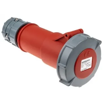 MENNEKES, PowerTOP IP67 Red Cable Mount 4P Industrial Power Socket, Rated At 32A, 400 V - 3897RS product image