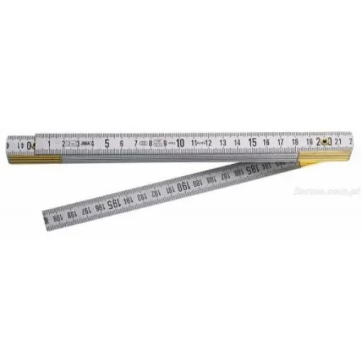 Facom 2m Brass Metric Folding Ruler - DELA.626.00 product image