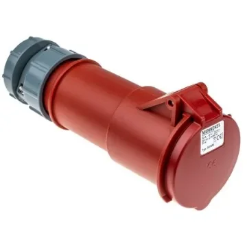 MENNEKES, PowerTOP IP44 Red Cable Mount 3P + N + E Industrial Power Socket, Rated At 32A, 400 V - 3976 product image