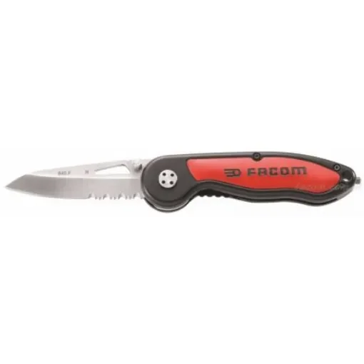 Facom Electricians Knife with Retractable Blade, Retractable, 77mm Blade Length - 840.FPB product image