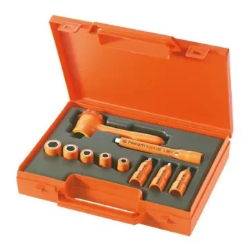 Facom 10-Piece Metric 1/4 in Standard Socket/Bit Set with Ratchet, 6 point, VDE/1000V - R.400AVSE product image