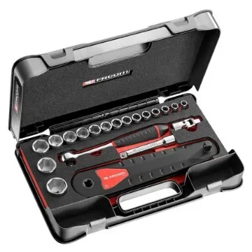 Facom 20-Piece Metric 1/2 in Standard Socket Set with Ratchet, 6 point - AXS.LJ1 product image