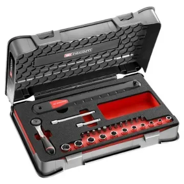 Facom 27-Piece Metric 1/4 in Standard Socket Set with Ratchet, 6 point - AXS.SJ1 product image