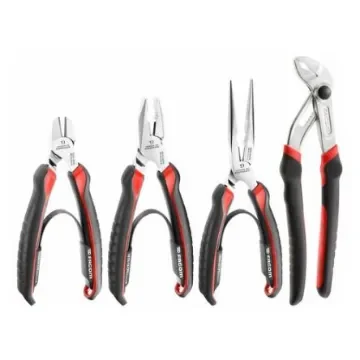 Facom 4-Piece Plier Set, Angled, Straight Tip, 160 mm, 185 mm, 200 mm, 245 mm Overall - CPE.A4 product image