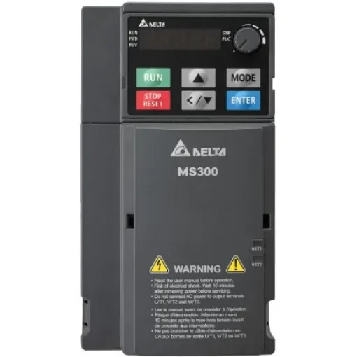 Delta Electronics Inverter Drive, 2.2 kW, 1 Phase, 230 V, 11 A, VFD-MS Series - VFD11AMS21AFSAA product image