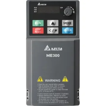 Delta Electronics Inverter Drive, 0.4 kW, 1 Phase, 230 V, 2.8 A, VFD-ME Series - VFD2A8ME21AFSAA product image