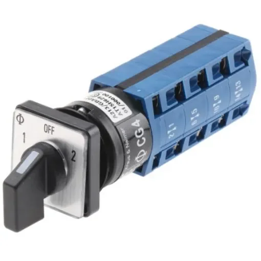 Kraus & Naimer, 4P 3 Position Double Throw Cam Switch, 10A - CG4.A213/GBA001.EF product image