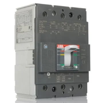 ABB, XT3S MCCB 3P 250A, Breaking Capacity 42.5 kA, Fixed Mount - 1SDA068271R1 XT3S 250 TMG 250A FF product image