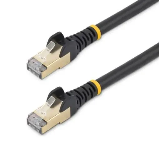 StarTech.com, 10m Cat6a, Black RJ45 to Male RJ45 Male, STP Shielded, Terminated - 6ASPAT10MBK product image