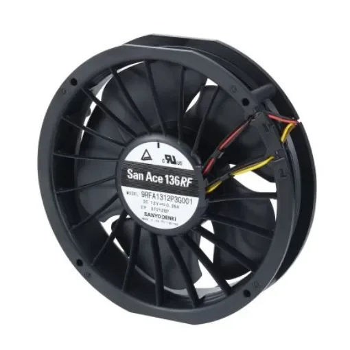 Sanyo Denki Axial Fan, 24 V dc, DC Operation, 3.12W, 130mA Max, 136 x 28mm - 9RFA1324P3G001 product image