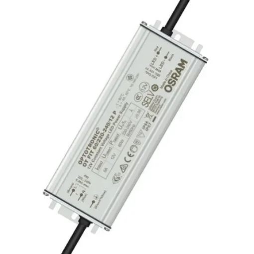Osram LED Driver, 12.5V Output, 60W Output, 360mA Output, Constant Voltage - OT-FIT-60/220-240/12-P product image