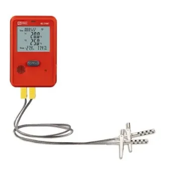 RS PRO DT-270KT Recording Digital Thermometer for Food Industry, Medical, Multipurpose Use, K Probe, +70°C Max - 2369191 product image