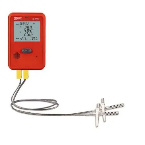 RS PRO DT-270KT Recording Digital Thermometer for Food Industry, Medical, Multipurpose Use, K Probe, +70°C Max - 2369191 product image